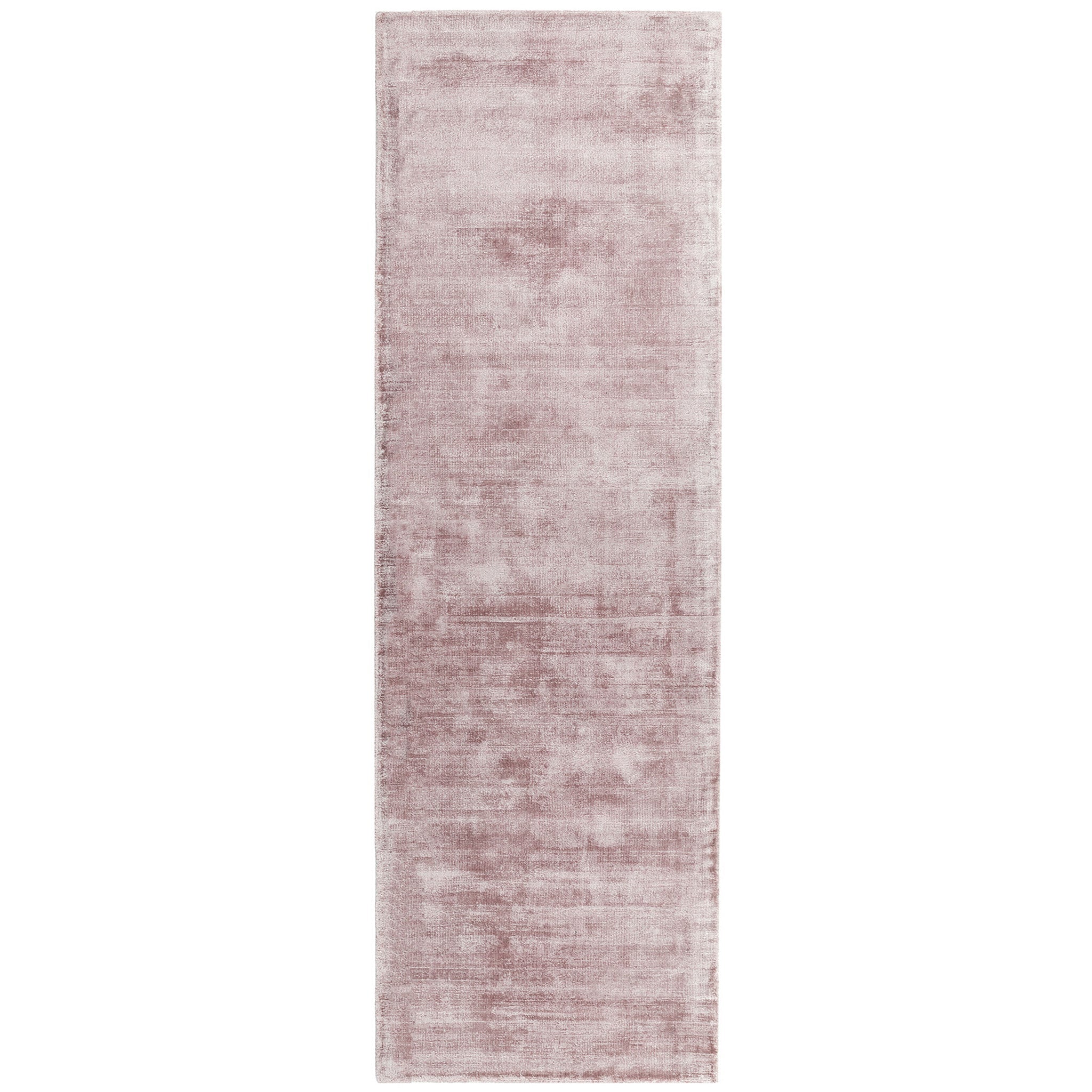 Luxury handwoven viscose rug, in heather colour, with a tip sheared finish giving a vintage effect. Size - Runner    Pile Height: 7mm    Dimensions: 660 x 2400 mm   100% Viscose     Hand Woven in India   Delivery: 5-7 days